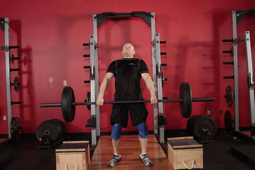 Alternative demonstration of Power Clean from Blocks exercise