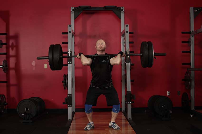 Alternative demonstration of Power Jerk exercise