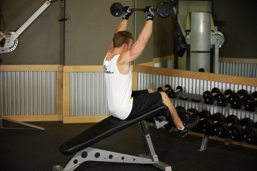 Alternative demonstration of Press Sit-Up exercise