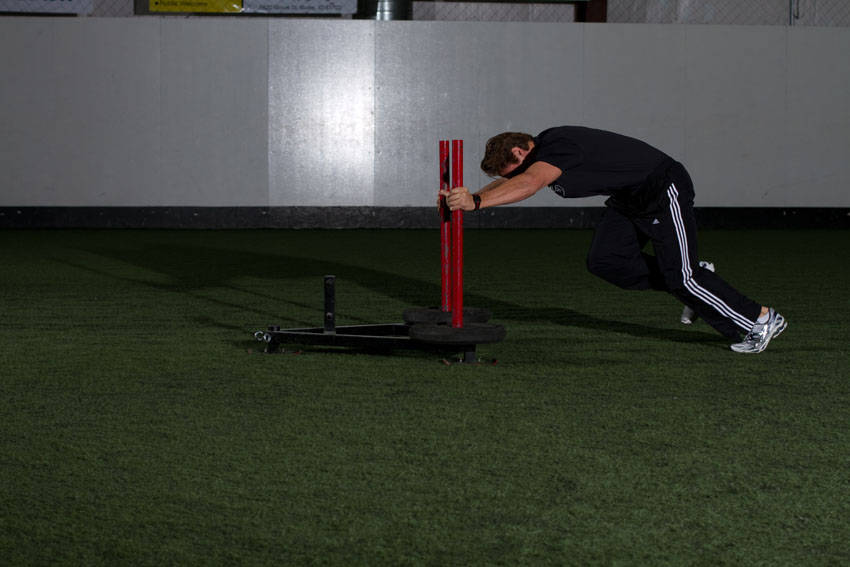 Alternative demonstration of Prowler Sprint exercise