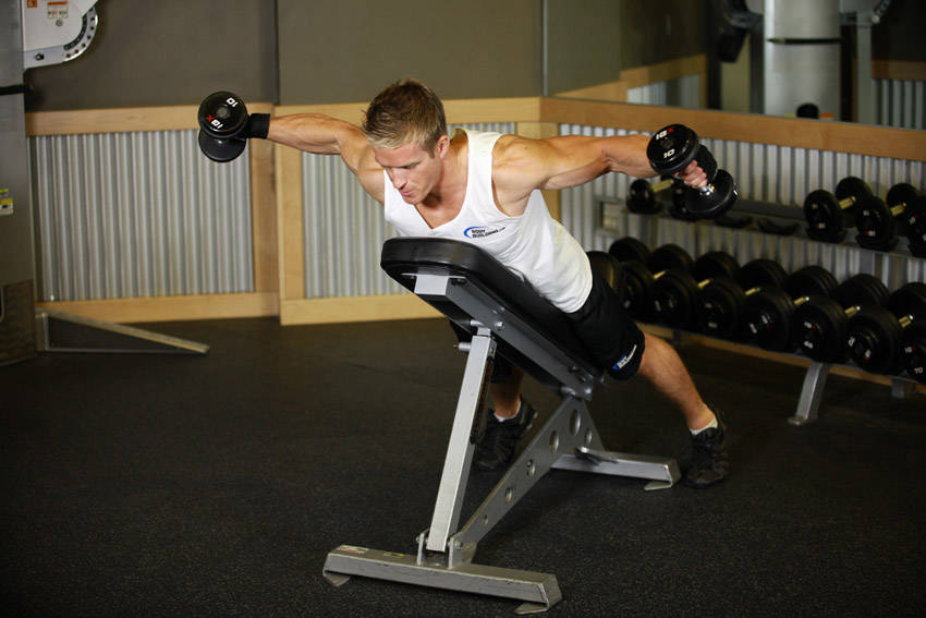 Alternative demonstration of Reverse Flyes exercise