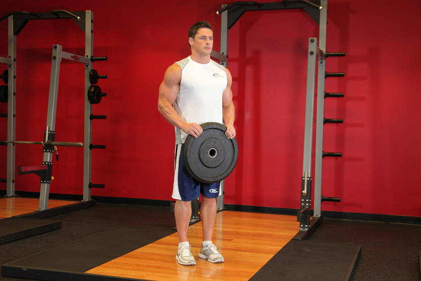 Demonstration of Reverse Plate Curls exercise showing proper form and technique