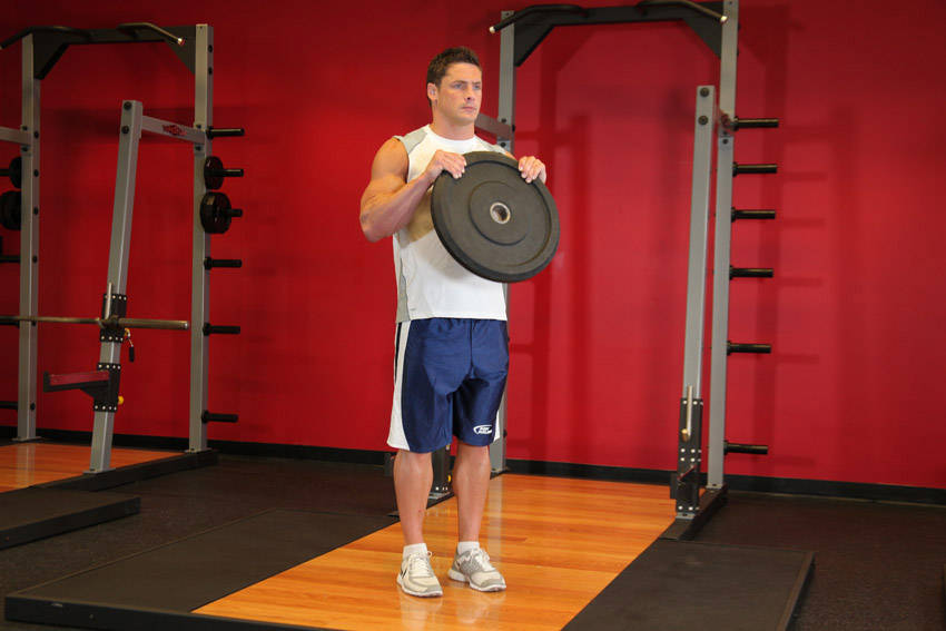 Alternative demonstration of Reverse Plate Curls exercise
