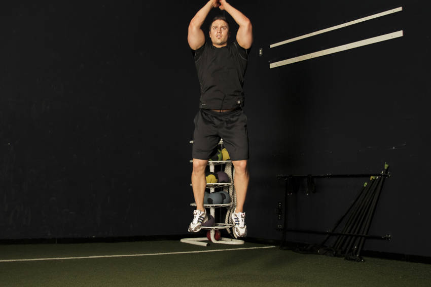 Alternative demonstration of Rocket Jump exercise