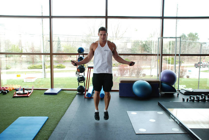 Alternative demonstration of Rope Jumping exercise