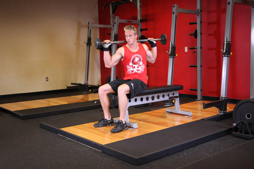 Alternative demonstration of Seated Barbell Twist exercise