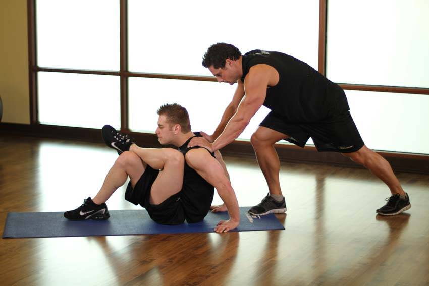 Alternative demonstration of Seated Glute exercise