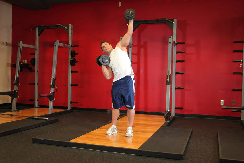 Alternative demonstration of See-Saw Press (Alternating Side Press) exercise