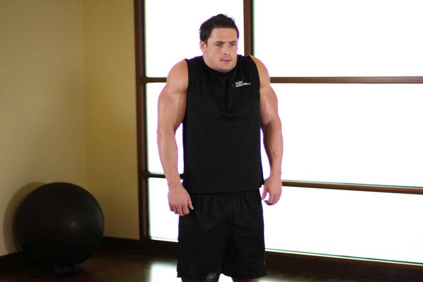 Alternative demonstration of Shoulder Raise exercise