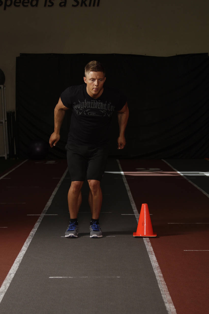 Alternative demonstration of Side Hop-Sprint exercise