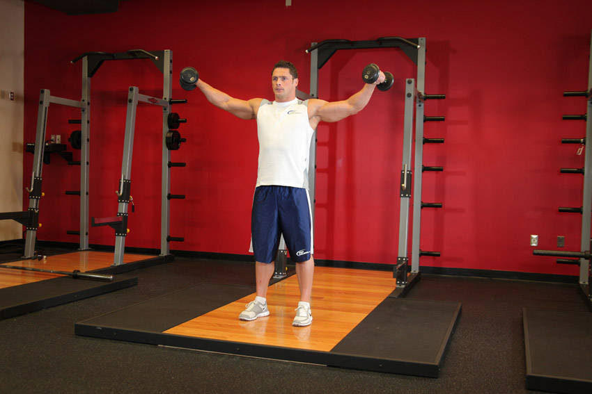 Alternative demonstration of Side Lateral Raise exercise