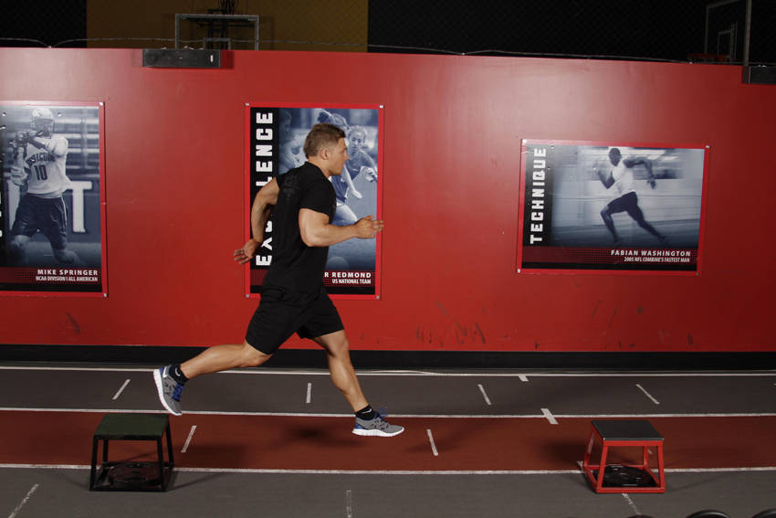Alternative demonstration of Single-Leg Stride Jump exercise