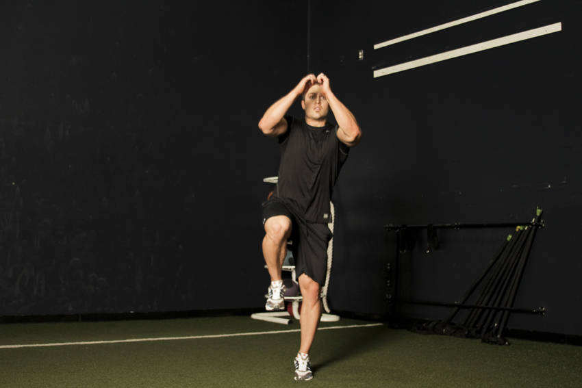 Alternative demonstration of Single Leg Butt Kick exercise