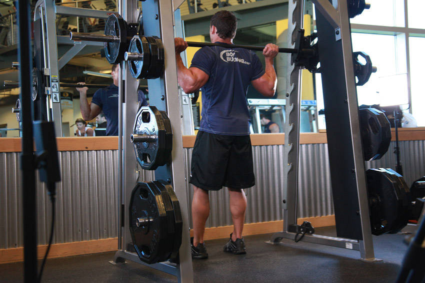 Alternative demonstration of Smith Machine Squat exercise