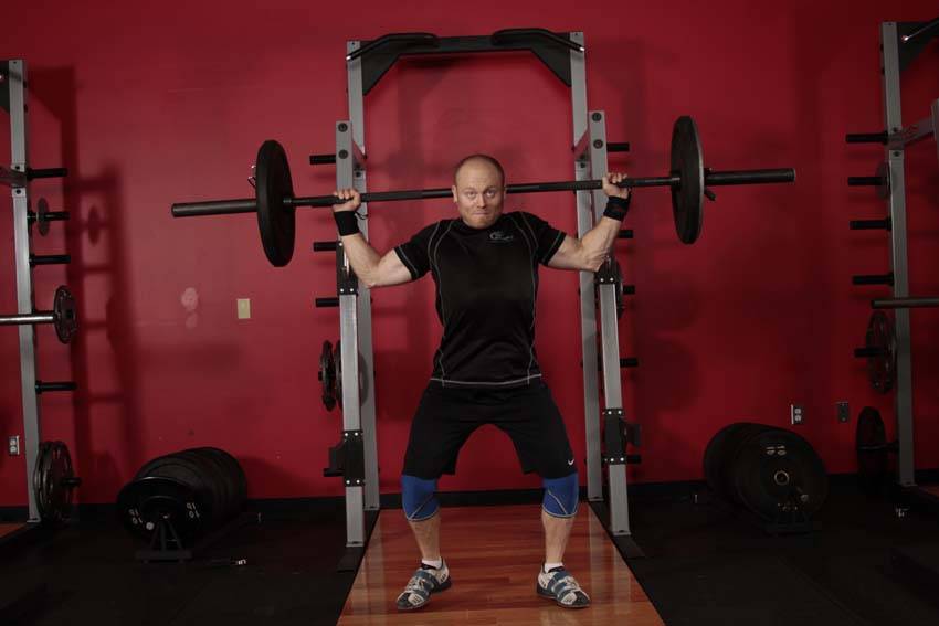 Alternative demonstration of Snatch Balance exercise