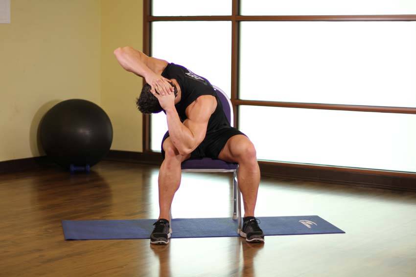 Alternative demonstration of Spinal Stretch exercise