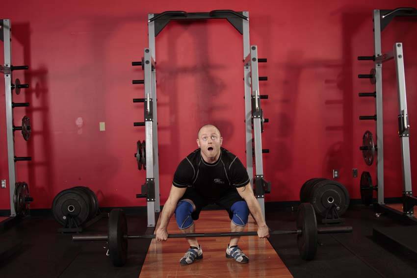 Demonstration of Split Clean exercise showing proper form and technique