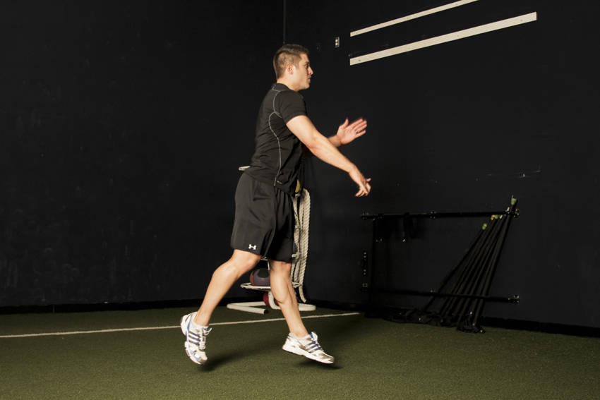 Alternative demonstration of Split Jump exercise