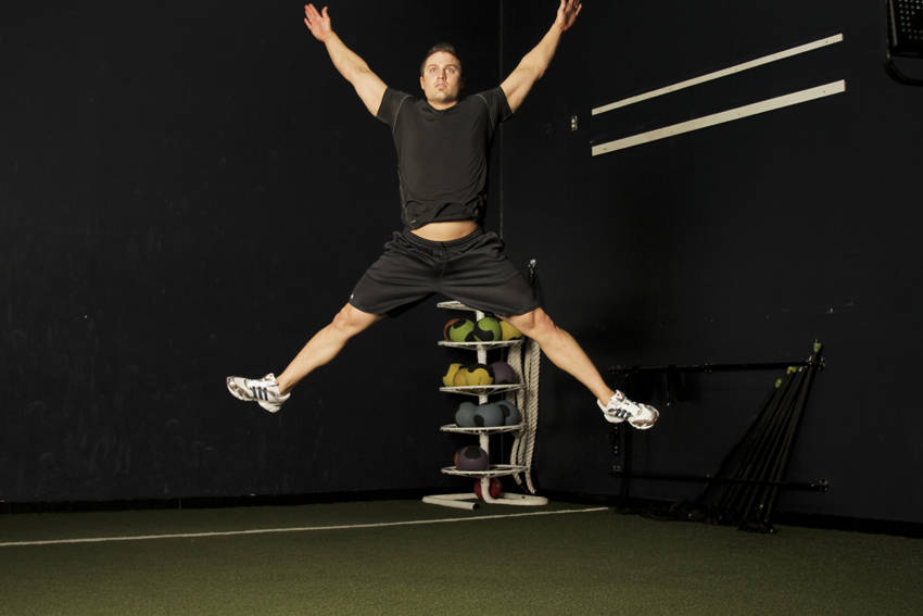 Alternative demonstration of Star Jump exercise
