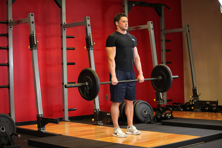 Alternative demonstration of Stiff-Legged Barbell Deadlift exercise