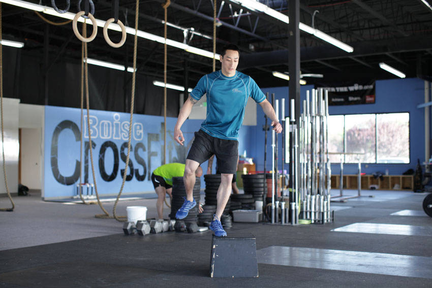 Alternative demonstration of Stride Jump Crossover exercise