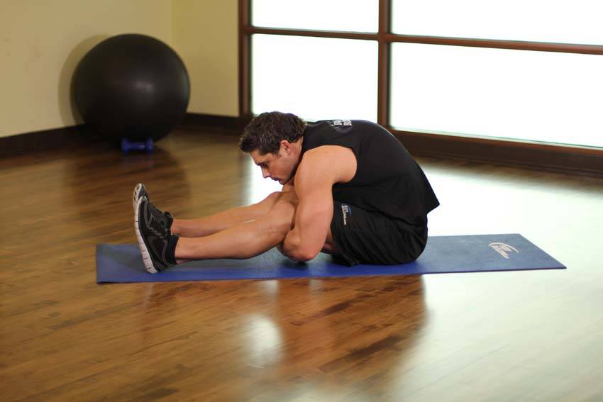 Alternative demonstration of Upper Back-Leg Grab exercise