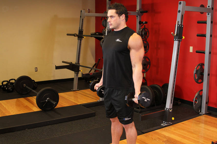 Demonstration of Zottman Curl exercise showing proper form and technique